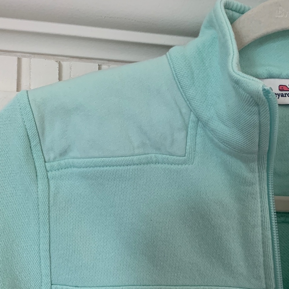 Vineyard Vines Mint Color 1/4 Zip Size S - Picture 3 of 6